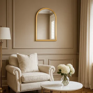 مرايا أرشي ذهبي 50×70 سم انتريهات