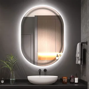 مرايا بولم إضاءة بيضاء 60×80