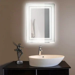 مرايا تاتش ديرا إضاءة بيضاء 70×50 سم