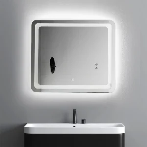 مرايا تاتش زونارا إضاءة أبيض 80×80 سم