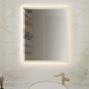 مرايا سيليو إضاءة صفراء 80×60 سم