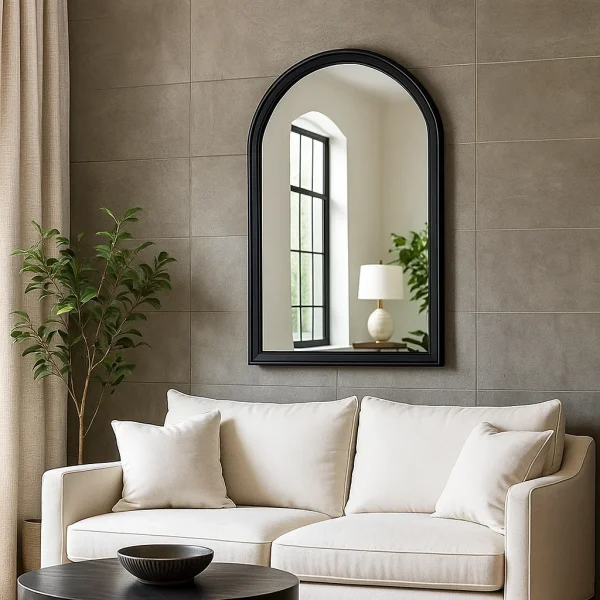مراية أرشي أسود 40×60 سم للصالونات