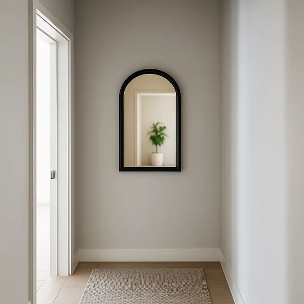 مراية أرشي أسود 40×60 سم للممرات