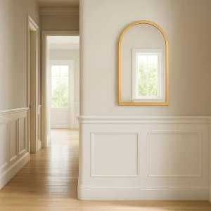 مراية أرشي ذهبي 40×60 سم ممرات